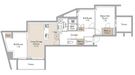 CLARITIA YOKOHAMA TAMMACHI (クラリティア横濱反町) 106 間取り図
