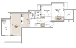 CLARITIA YOKOHAMA TAMMACHI (クラリティア横濱反町) 307 間取り図