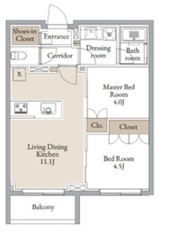 CLARITIA YOKOHAMA TAMMACHI (クラリティア横濱反町) 104 間取り図