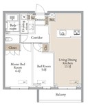 CLARITIA YOKOHAMA TAMMACHI (クラリティア横濱反町) 202 間取り図