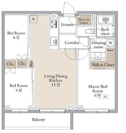 CLARITIA YOKOHAMA TAMMACHI (クラリティア横濱反町) 201 間取り図