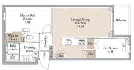 CLARITIA YOKOHAMA TAMMACHI (クラリティア横濱反町) 301 間取り図