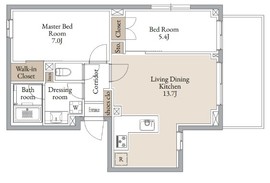 CLARITIA YOKOHAMA TAMMACHI (クラリティア横濱反町) 402 間取り図