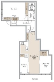 CLARITIA YOKOHAMA TAMMACHI (クラリティア横濱反町) 102 間取り図