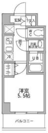 パークフラッツ横濱平沼橋 603 間取り図