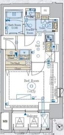 エステムコート横濱反町 5階 間取り図