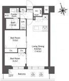 ルーウェ東大泉 502 間取り図
