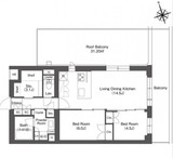 ルーウェ東大泉 415 間取り図