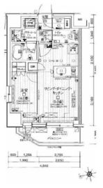 デュオステージ立川曙町 5階 間取り図