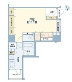 リシェ横浜山下公園 8階 間取り図