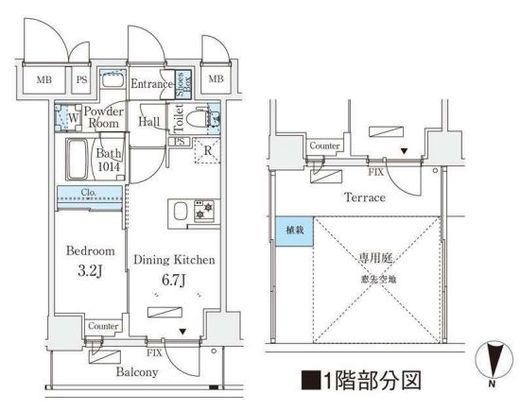 リテラス住吉 702 間取り図