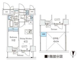 リテラス住吉 702 間取り図
