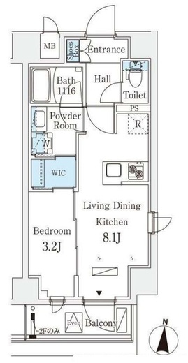 リテラス住吉 204 間取り図