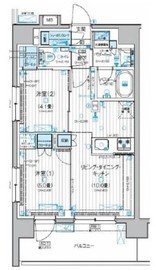 デュオステージ立川錦町 8階 間取り図