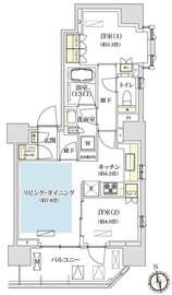 パークホームズ西荻窪アベニュー 801 間取り図