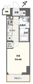 クレストタップ新横浜 702 間取り図