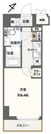 クレストタップ新横浜 907 間取り図