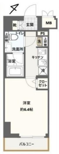 クレストタップ新横浜 909 間取り図