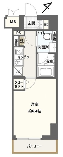 クレストタップ新横浜 1004 間取り図