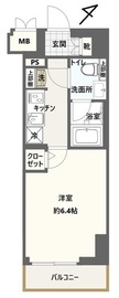 クレストタップ新横浜 1004 間取り図