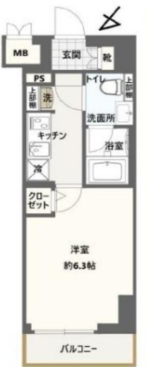 クレストタップ新横浜 913 間取り図