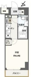 クレストタップ新横浜 913 間取り図