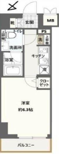 クレストタップ新横浜 914 間取り図