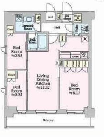 ONE ROOF RESIDENCE KAMEIDO (ワンルーフレジデンス亀戸) 804 間取り図