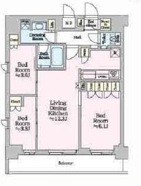 ONE ROOF RESIDENCE KAMEIDO (ワンルーフレジデンス亀戸) 804 間取り図