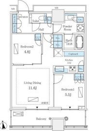 WORLD TOWER RESIDENCE 16階 間取り図