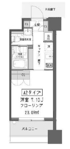 ガーデン蒲田 713 間取り図
