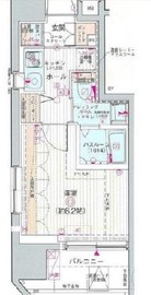 エステムプラザ品川大井町クリスタルヒルズ 9階 間取り図