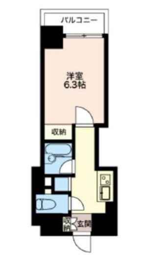 エスティメゾン神田 701 間取り図