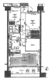 ブランズ・ジオ等々力 4階 間取り図