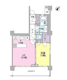 ブローテ大倉山 323 間取り図