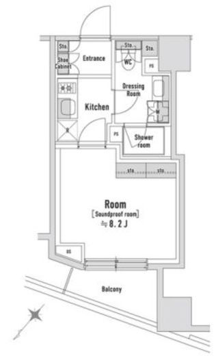 TRACK八丁堀 602 間取り図