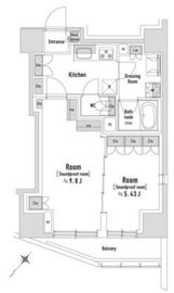 TRACK八丁堀 603 間取り図