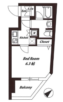 T&G神田マンション 505 間取り図
