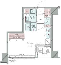 グランパセオ広尾 402 間取り図