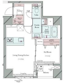 グランパセオ広尾 801 間取り図