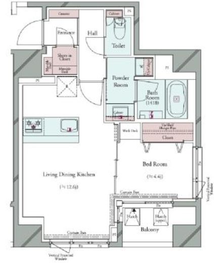グランパセオ広尾 303 間取り図