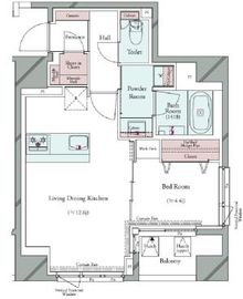 グランパセオ広尾 303 間取り図