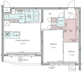 グランパセオ広尾 205 間取り図