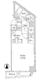 グレイスコート西麻布1 402 間取り図