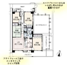 ヴィオスガーデン城山 1319 間取り図