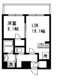 コモド川崎 801 間取り図