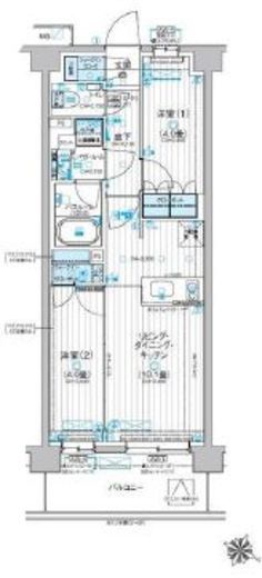 パレステージ横浜十日市場 4階 間取り図