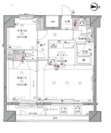 リーガルタワー神保町 5階 間取り図
