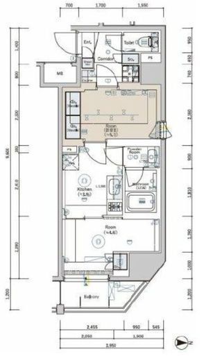 SYFORME TAKADANOBABAⅡ (シーフォルム高田馬場Ⅱ) 2階 間取り図