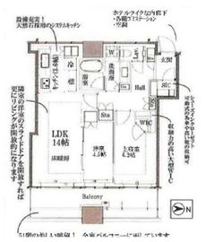 パークシティ武蔵小杉ザガーデンタワーズウエスト 51階 間取り図